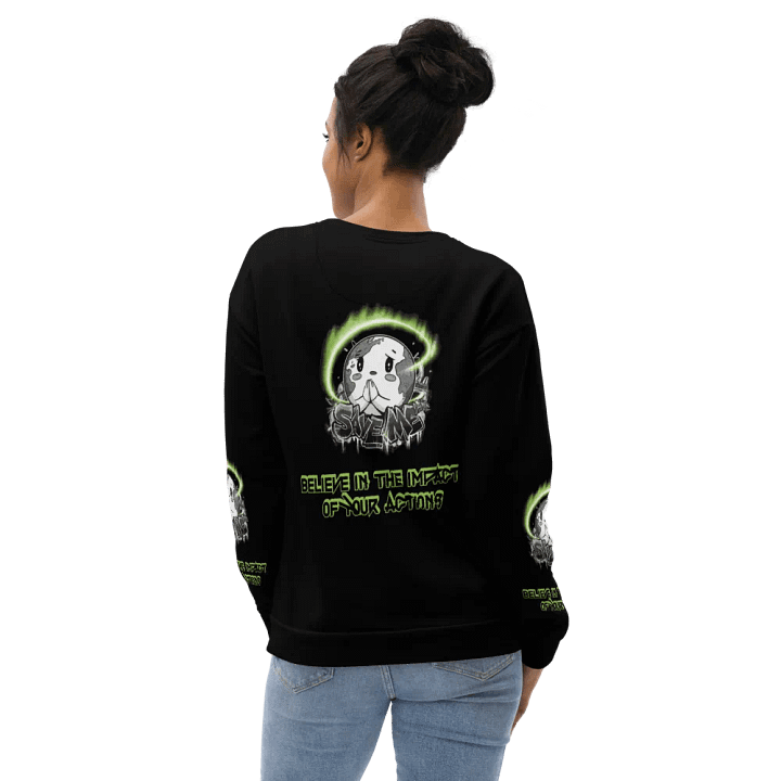 Save Me Recycled Unisex Sweatshirt – Wear Your Commitment product image (2)