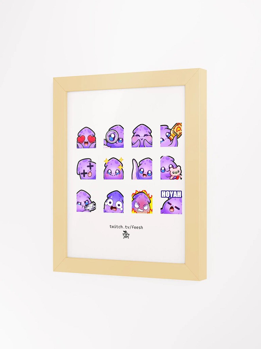 Squid Emote Set Poster product image (29)