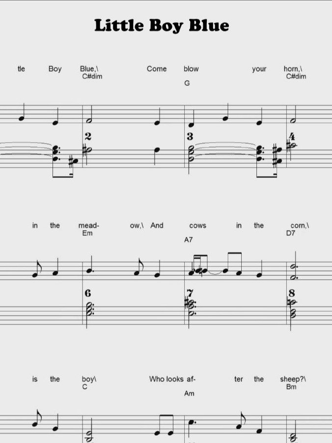 Little Boy Blue - CS - Piano sheet music product image (1)