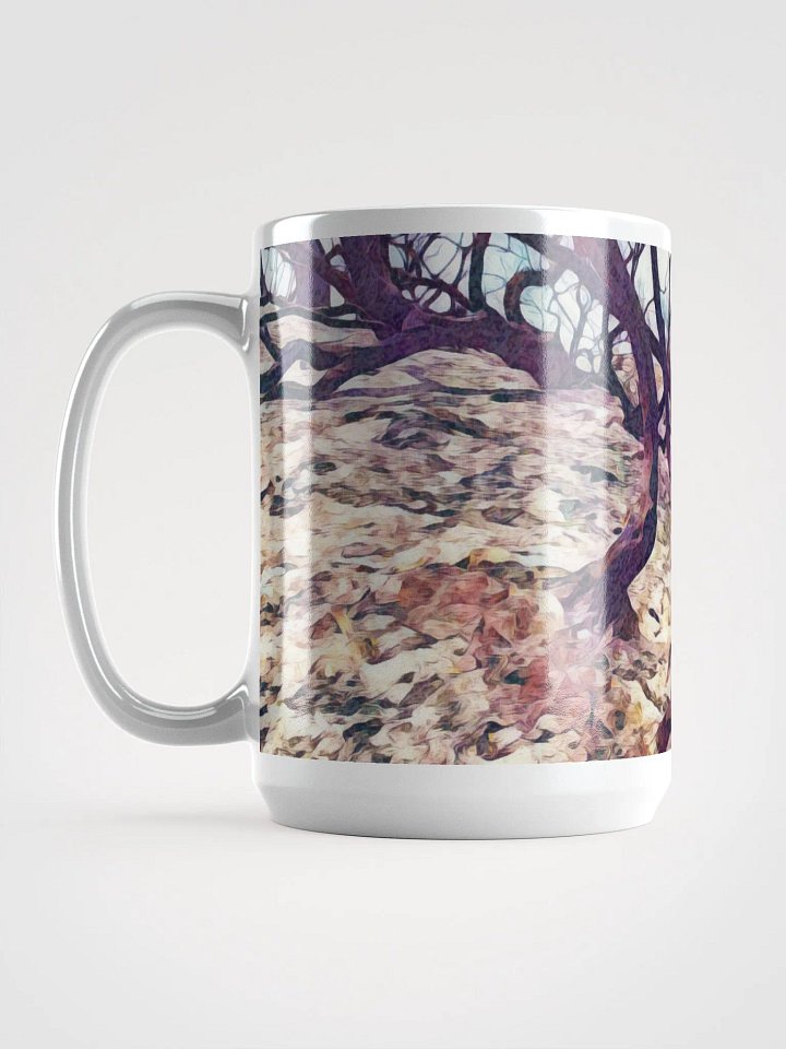 Abstract Graphic | White Coffee Mug | Twisted Treescape product image (1)