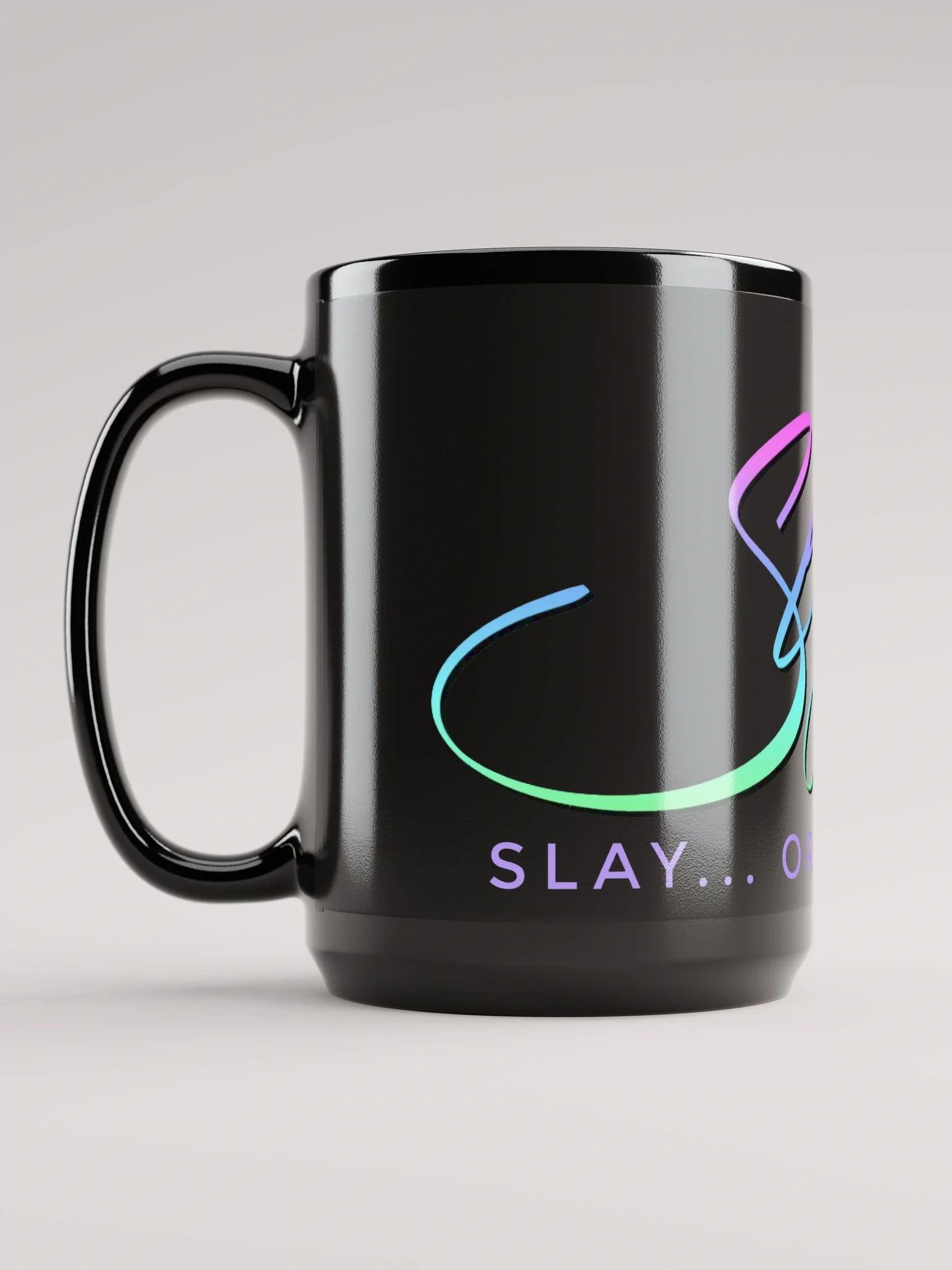 SLAYNA Ombre Large 15 oz Black Mug product image (4)
