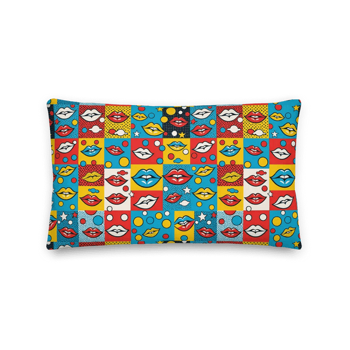 Pop Art Kisses All-Over Pillow product image (2)