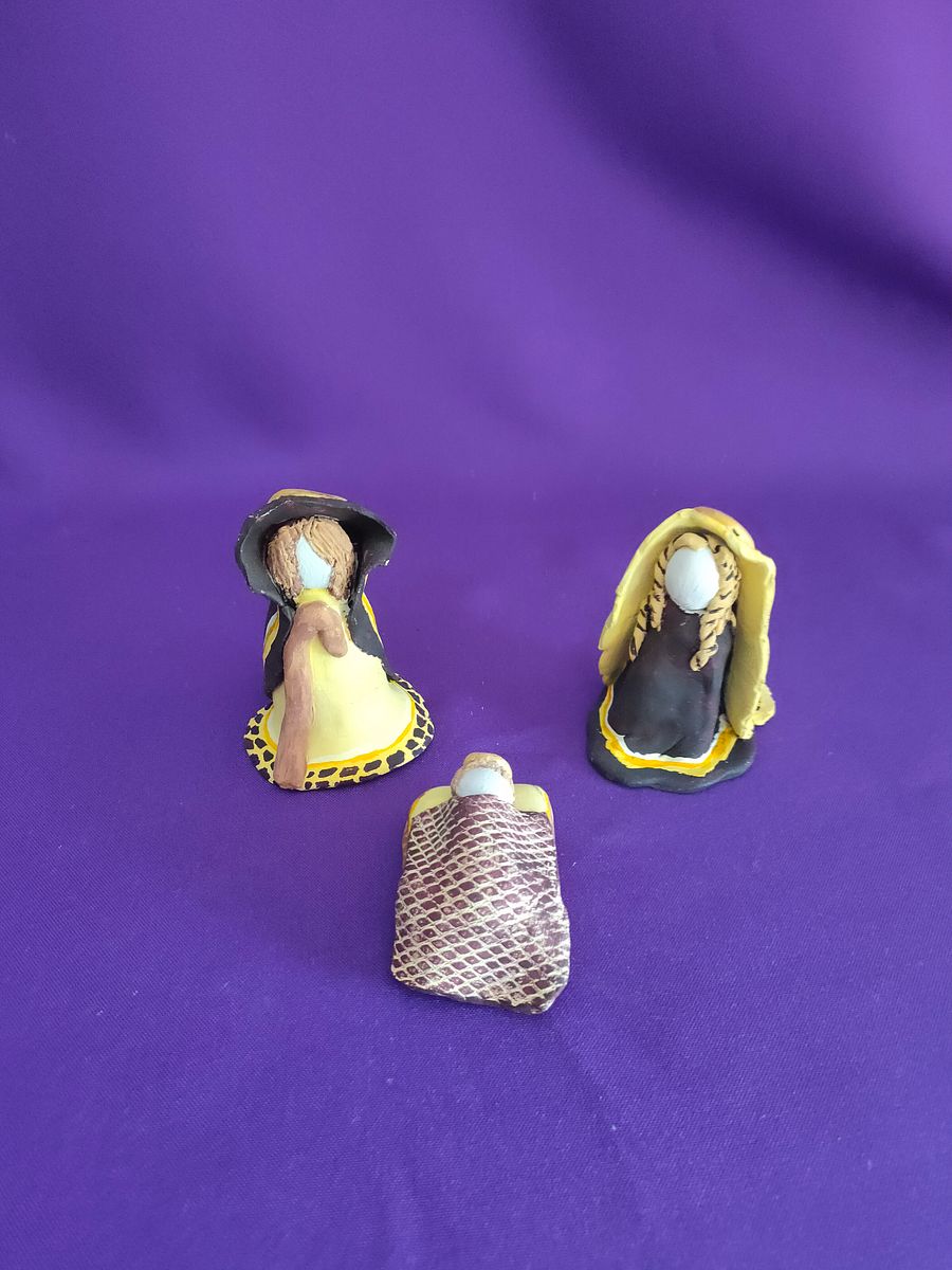 Set presépio Nobreza, feito à mão, presente da felicidade, decoração de natal product image (2)