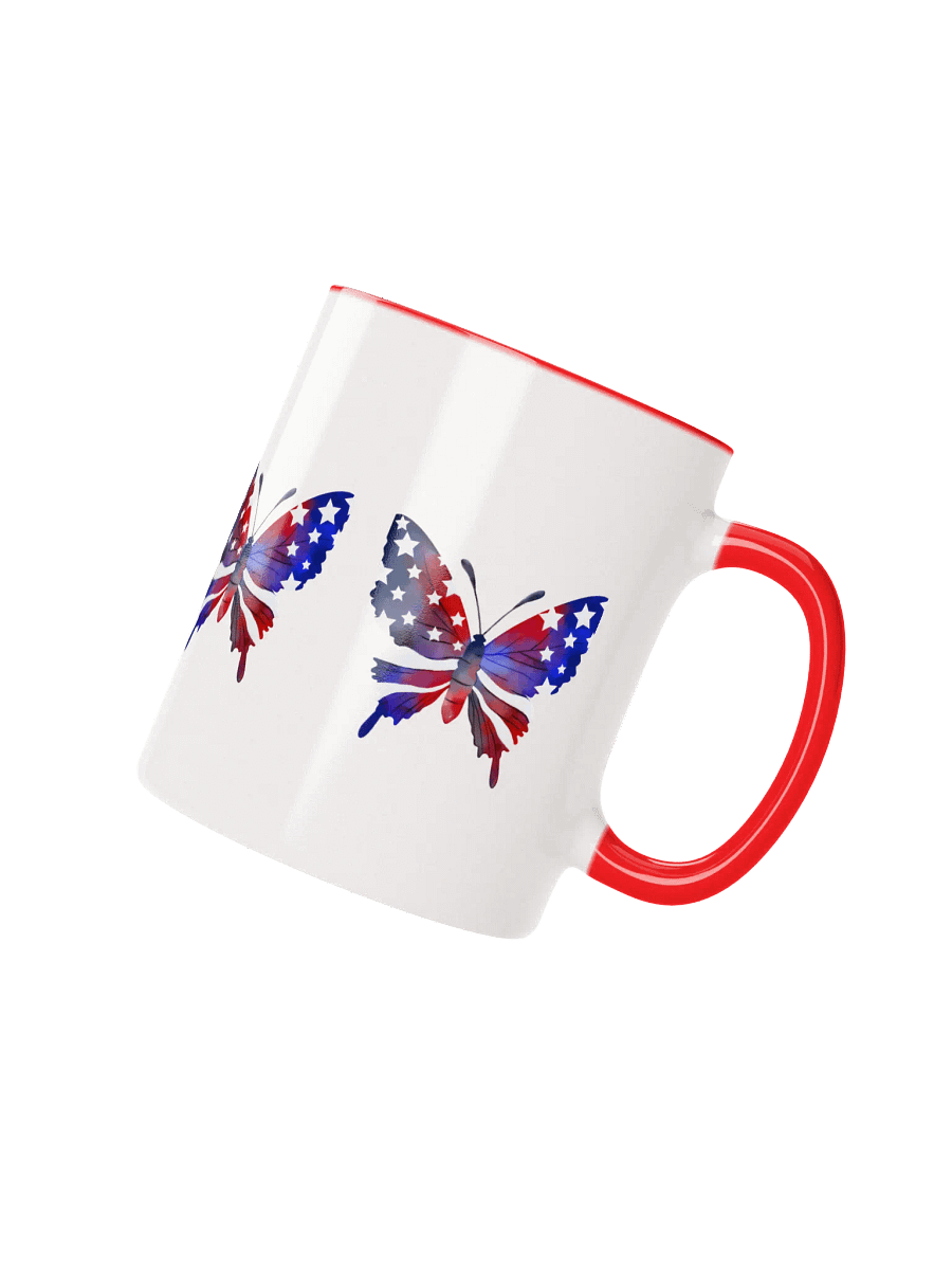 Patriotic Butterfly Ceramic Mug product image (4)