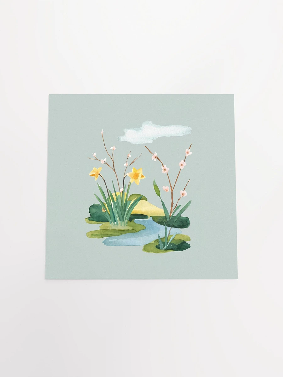 Gentle Floral Waterside Watercolor - Poster product image (4)