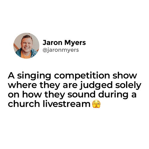 I don't care how good of a singer you are, the livestream audio is going to DESTROY YOUR SOUL. You'll listen back later and w...