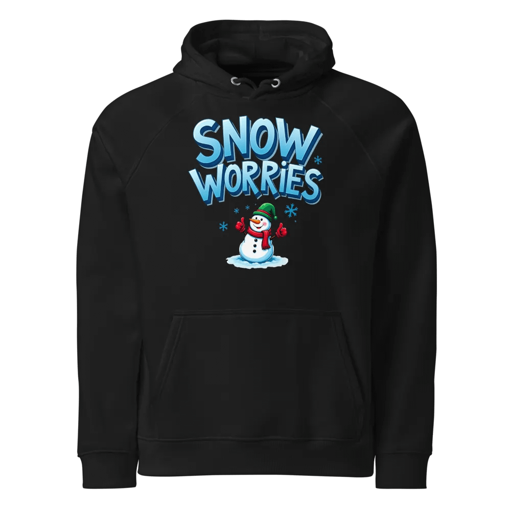 Snow Worries Eco Raglan Hoodie product image (1)
