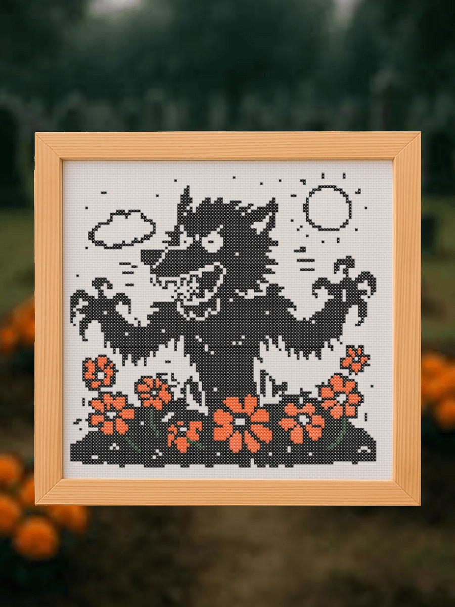 Werewolf Rising Cross Stitch Pattern product image (1)