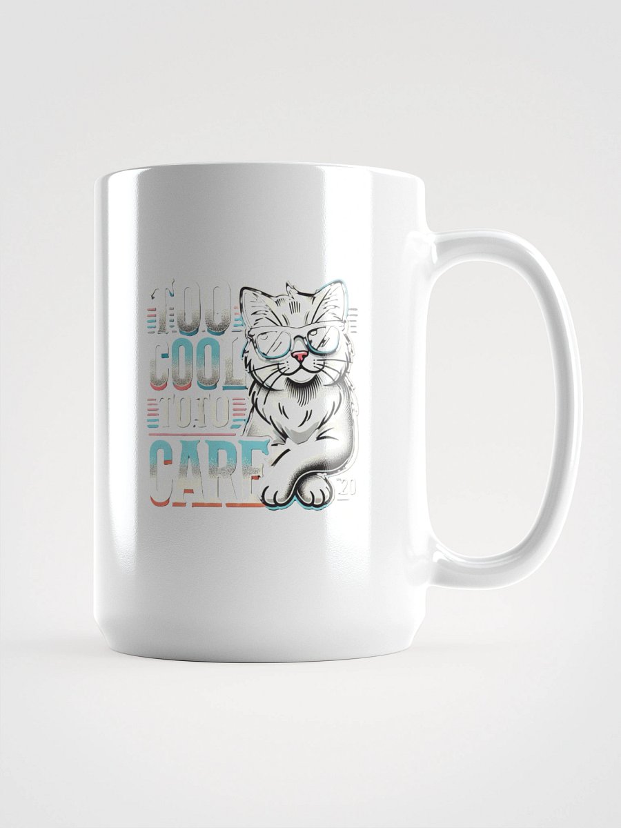 Cool Cat Attitude White Glossy Mug product image (1)