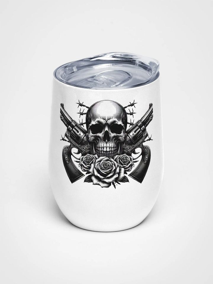 Gothic Revolver Rose Wine Tumbler product image (1)
