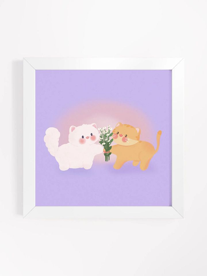 Daisies for you, Cat duo Framed Poster product image (2)