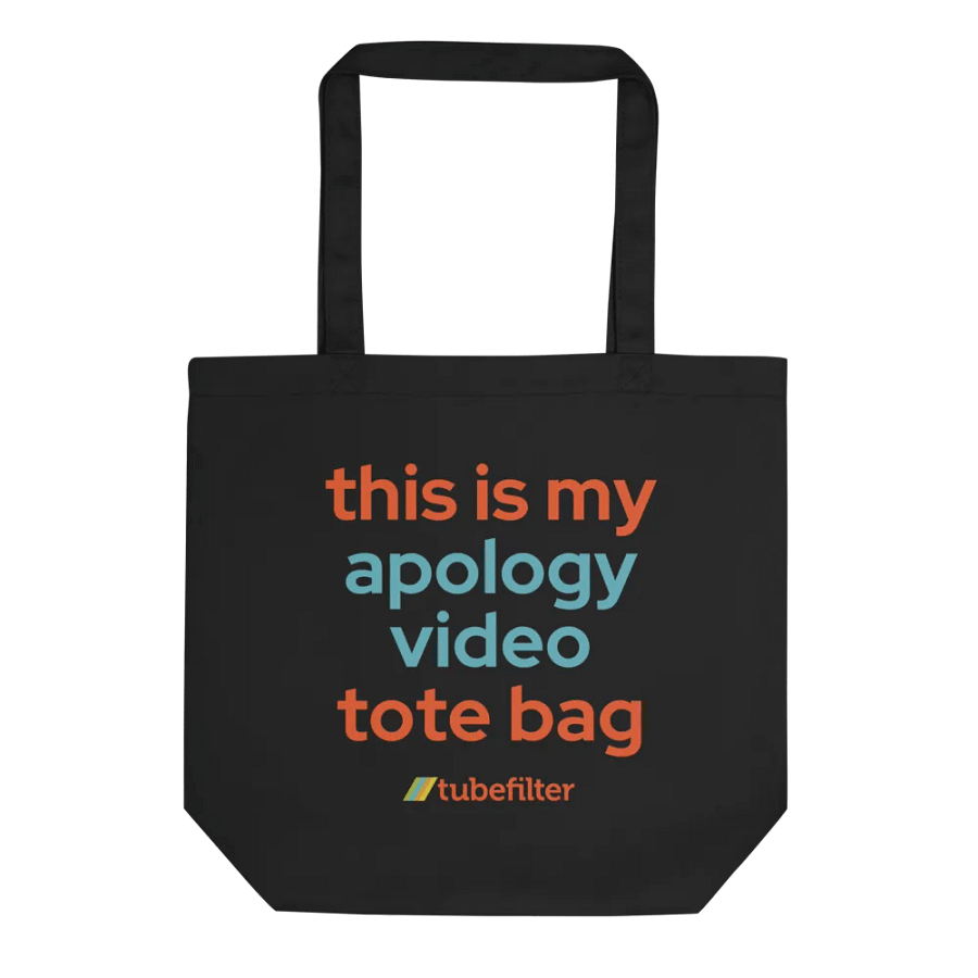 Apology Video Tote Bag (Black) product image (1)