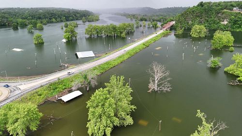 🌧️💧 Flooding Update – Swan Creek at Shadow Rock Park – Forsyth, Missouri 📅 June 13, 2025

Took a flyover yesterday morning be...
