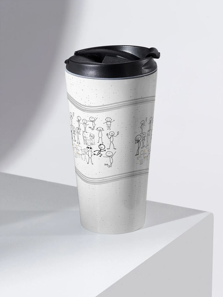 fun drawings of People Travel Mug for Artists paint and sip party product image (2)