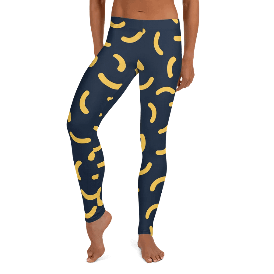Curved Yellow Shapes All-Over Leggings product image (9)
