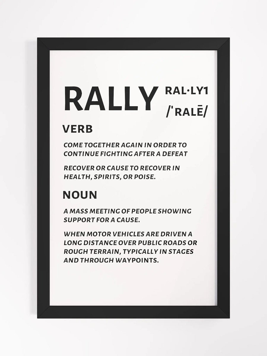 Rally Defined Print product image (1)
