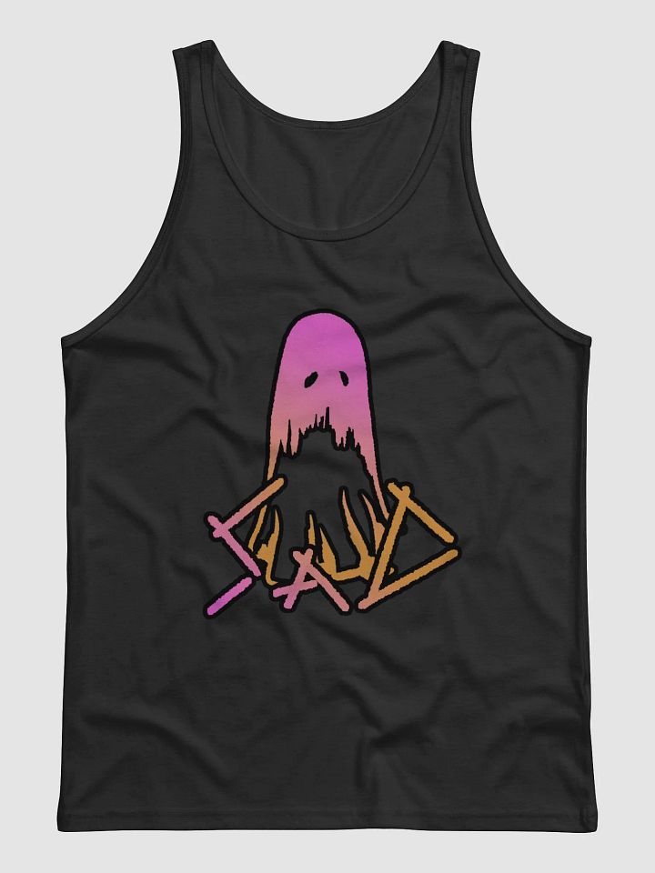 SaD Men's Style Tank Top Big Logo - Pink and Orange product image (1)