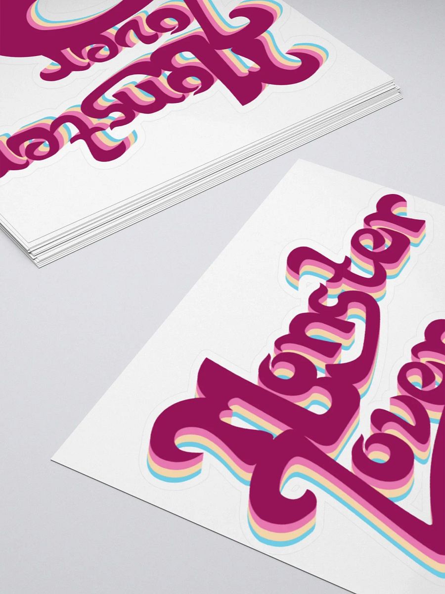 Retro Monster Lover Sticker Set product image (11)