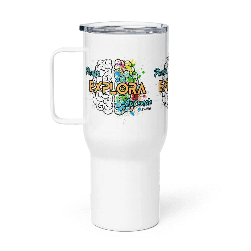 "Tumbler Explorador del Saber" vaso de acero inoxidable (Steel Tumbler)