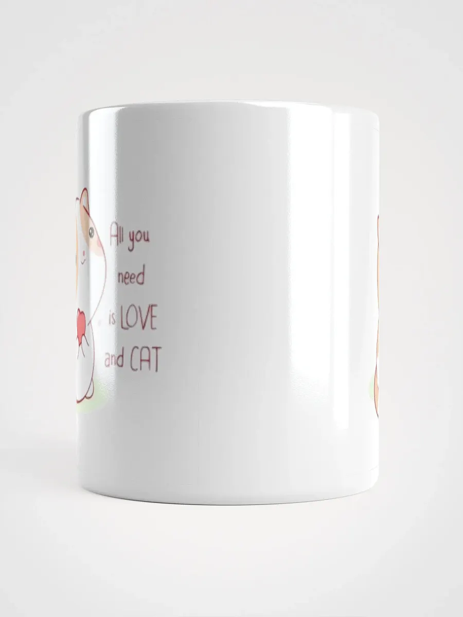 White Glossy Mug Cute Kitten product image (5)