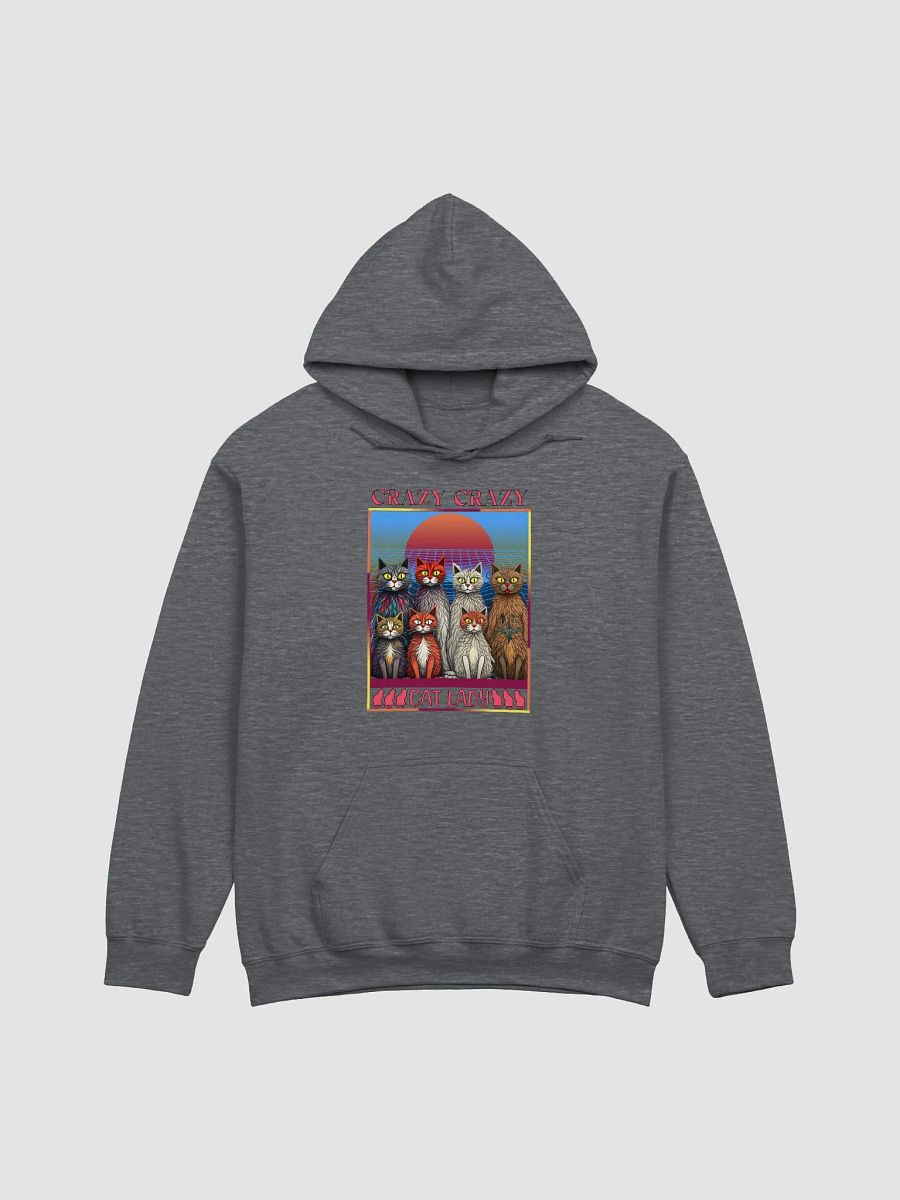 Crazy Crazy Cat Lady Grid Hoodie product image (3)