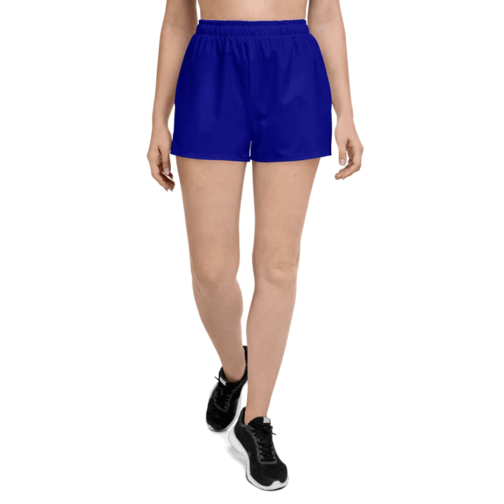 Plain Color Navy Blue Athletic Shorts product image (1)