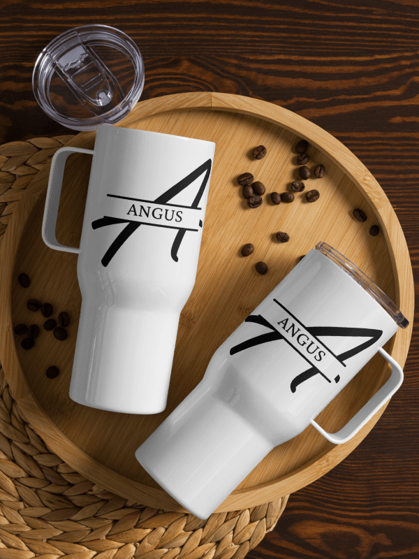 Angus Artistic Logo Travel Mug – Premium Insulated Tumbler for Coffee Lovers product image (2)
