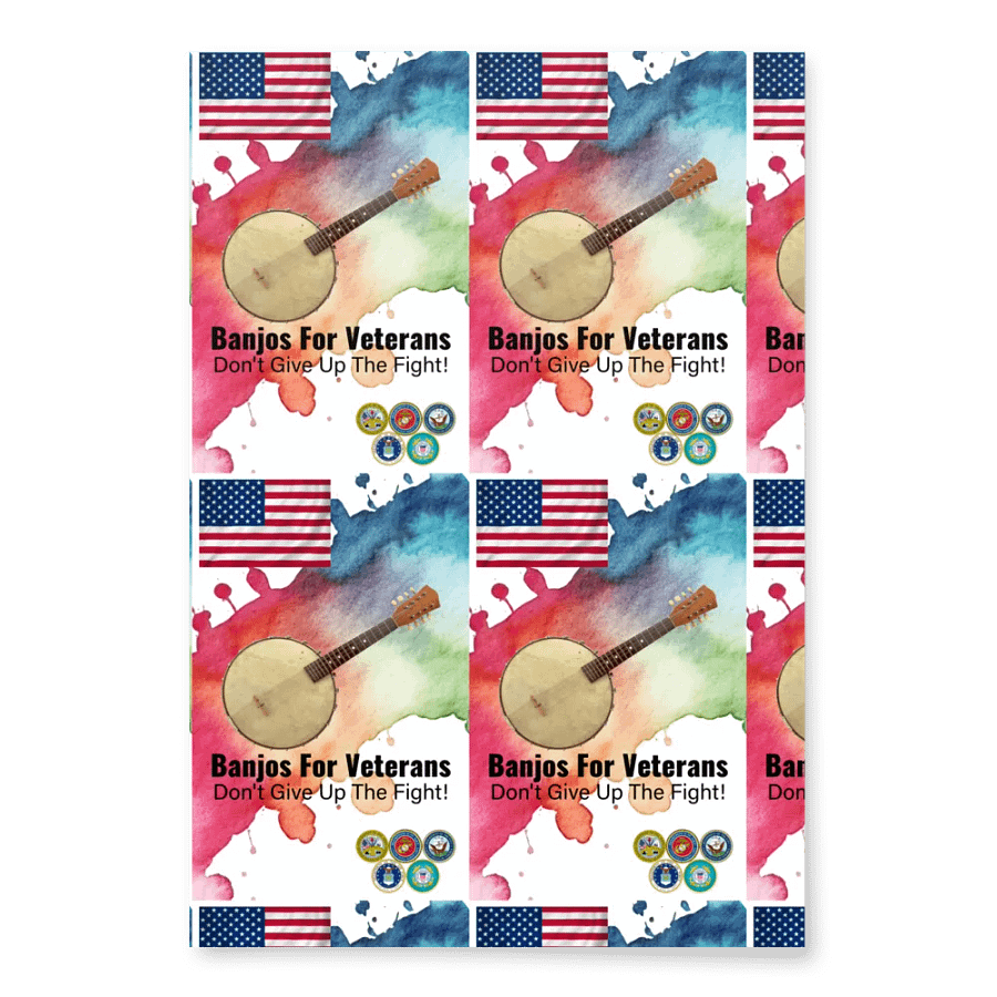 BANJOS FOR VETERANS (B4V) 2023 ARTWORK WRAPPING PAPER product image (1)