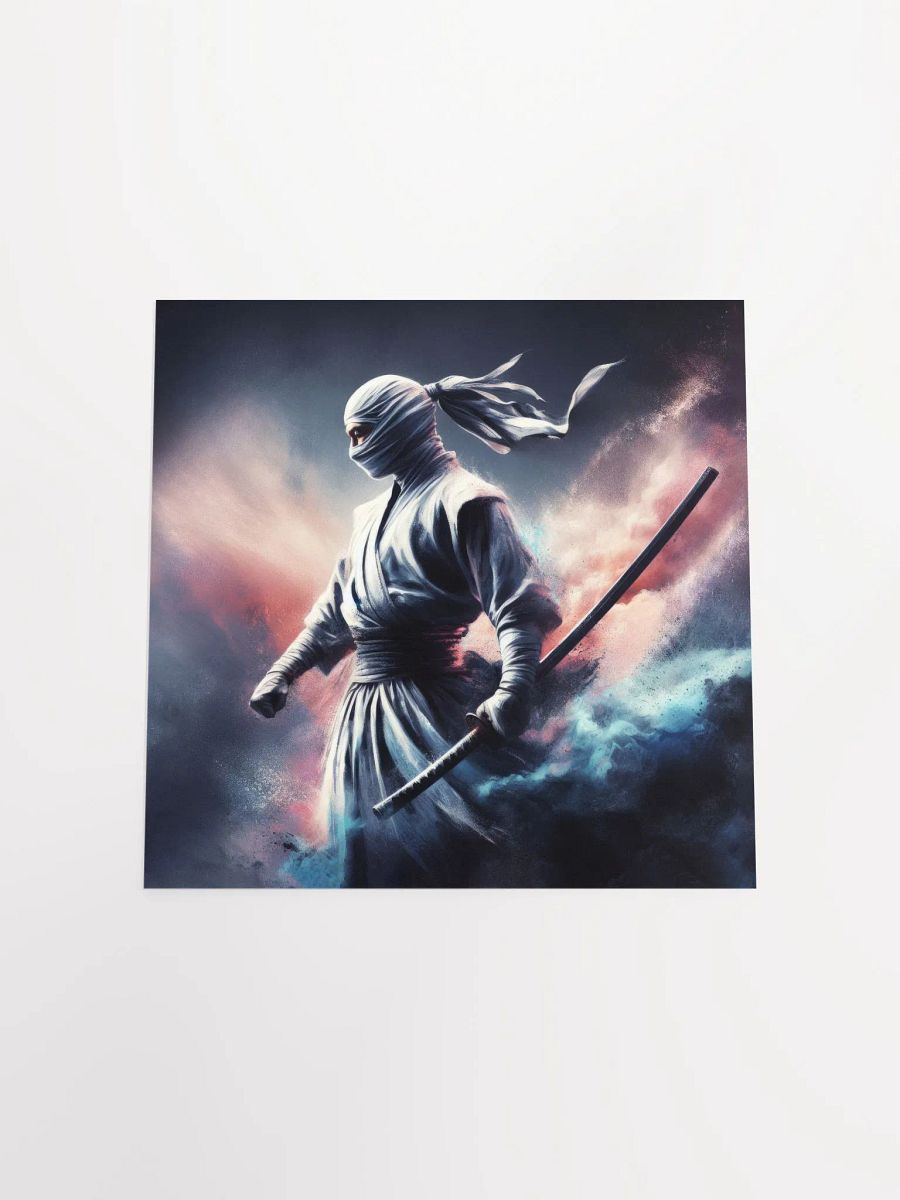WHITE NINJA ART POSTER PRINT product image (4)