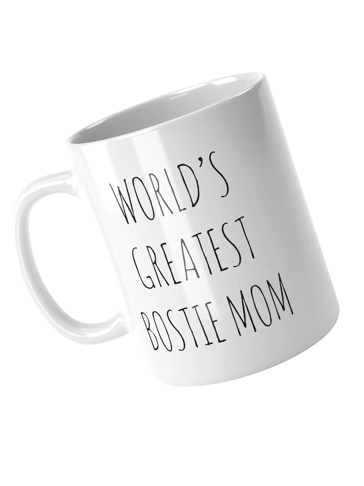 World's Greatest Bostie Mom Minimalist Rustic Chic Mug product image (2)
