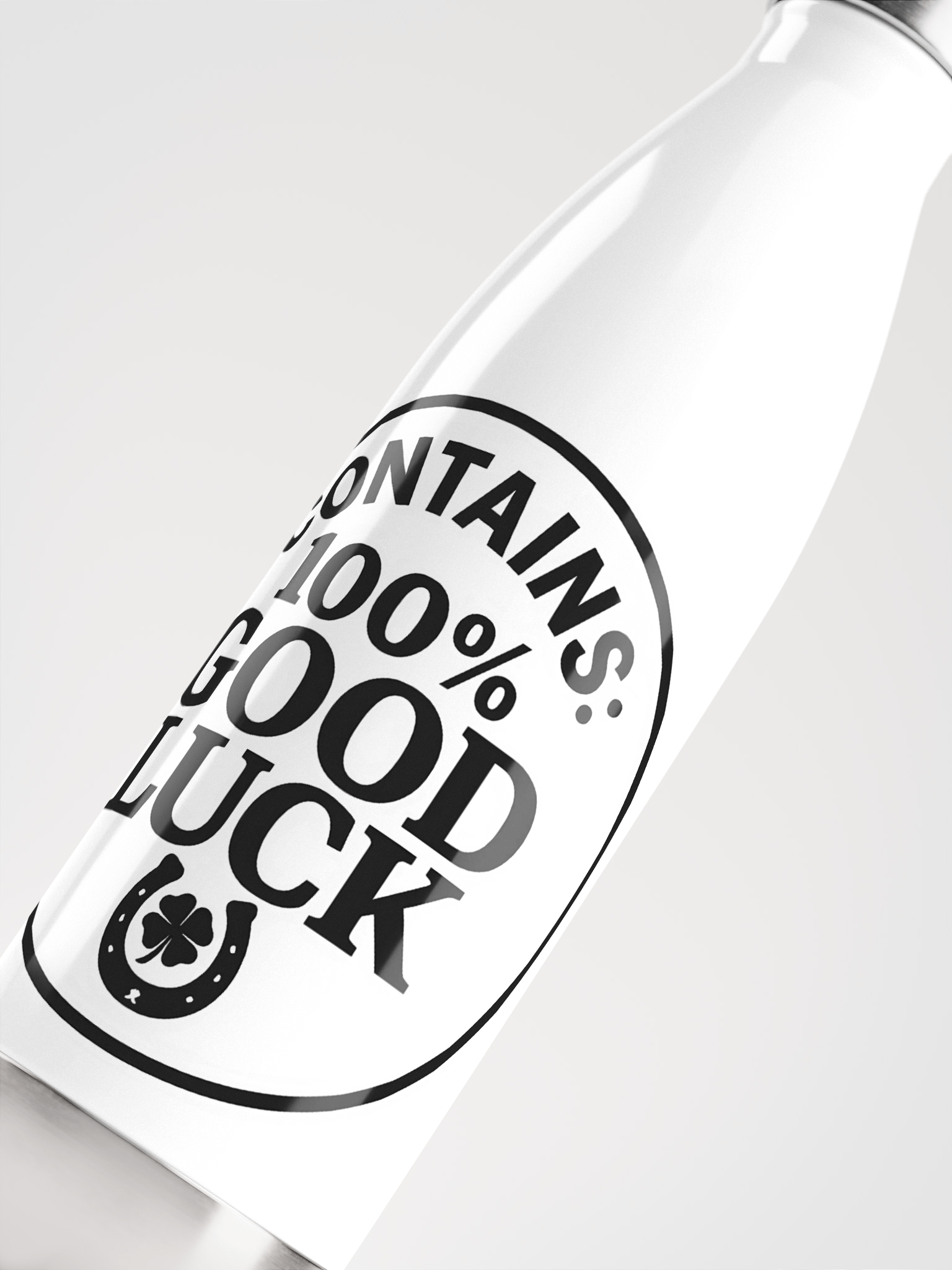 The "100% Good Luck" Stainless Steel Water Bottle product image (5)