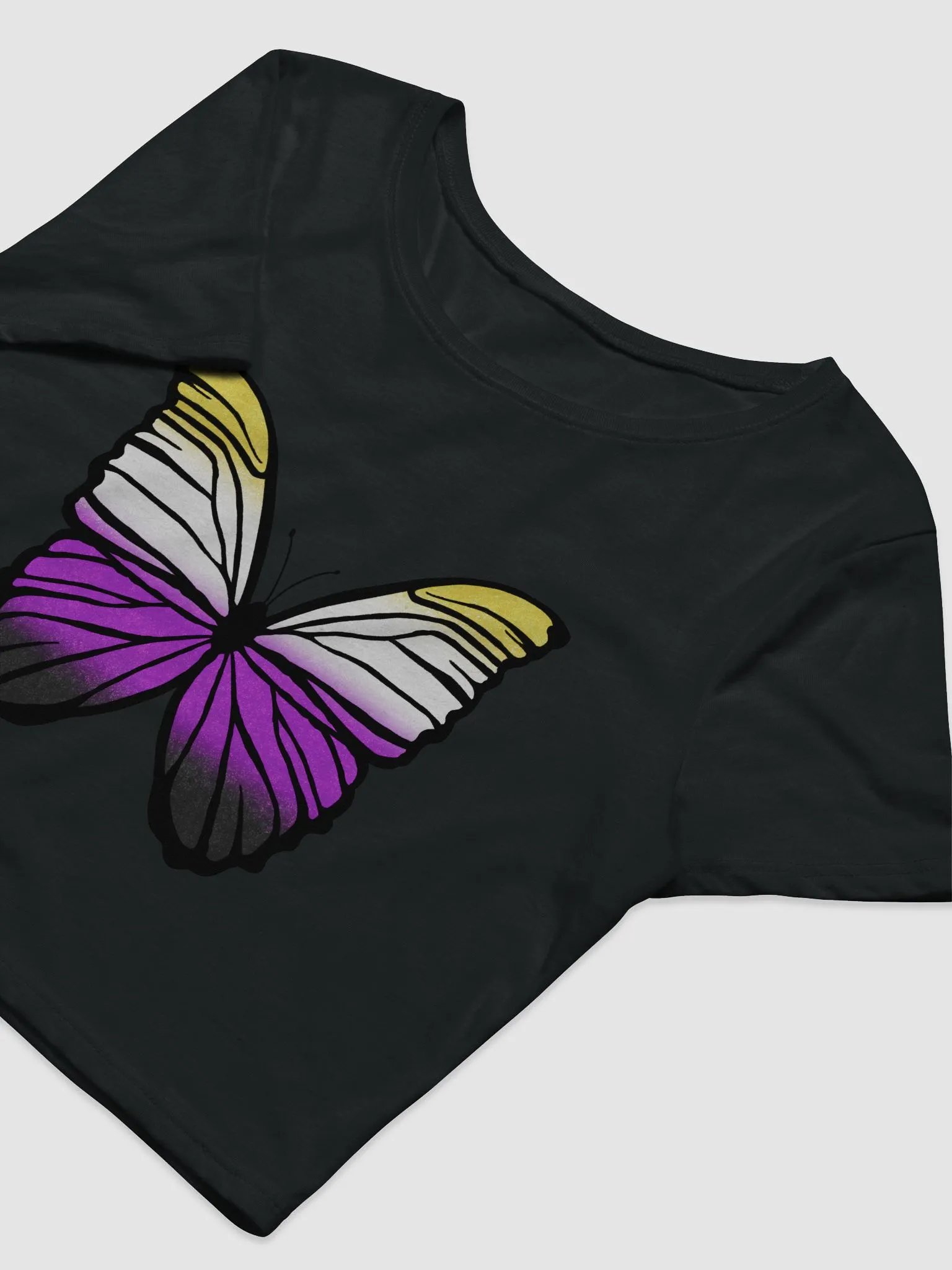 Non-Binary Pride Super Soft Crop Baby Tee product image (10)