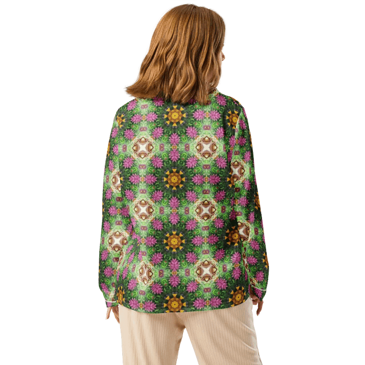 Floral Kaleidoscopic Long Sleeve Pyjama Top product image (2)