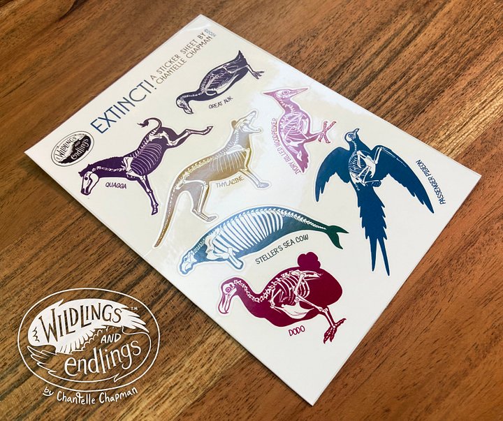Extinct! Sticker Sheet product image (1)