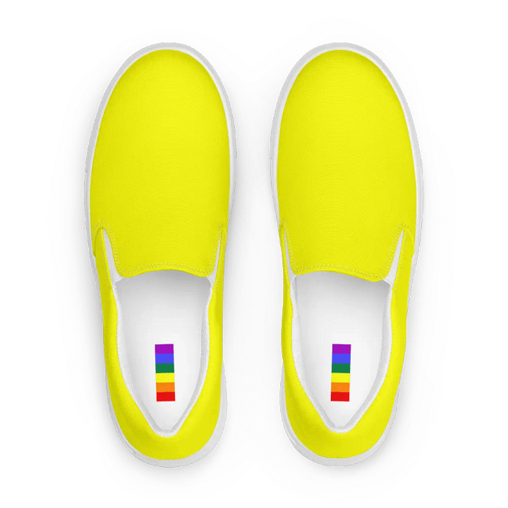 Women's Bright Yellow Slip-On Canvas Shoes product image (2)