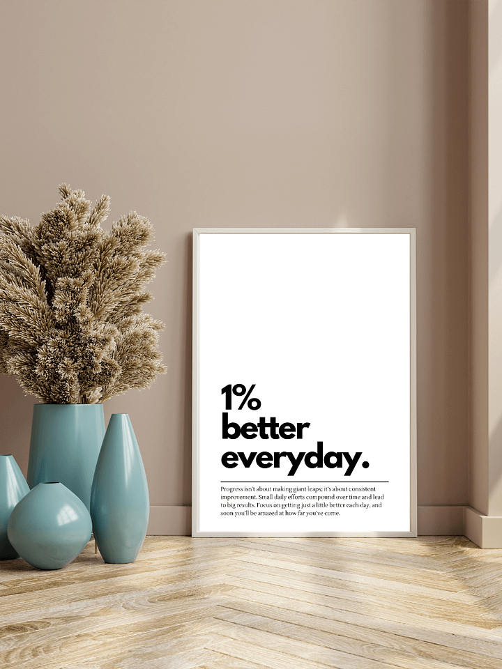 1% Better Everyday Minimalist Printable Wall Art product image (1)