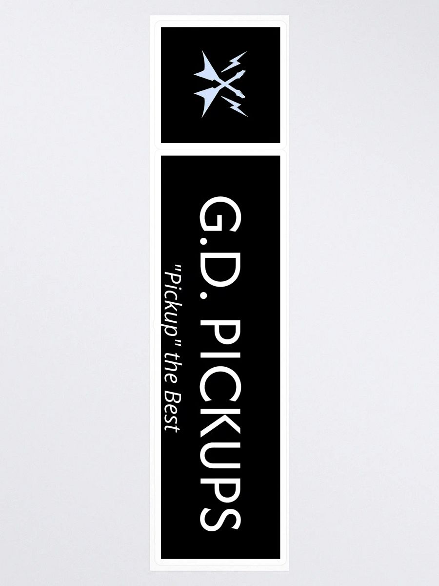 G.D. Pickups Official Logo 15" x 3.75" Sticker product image (3)