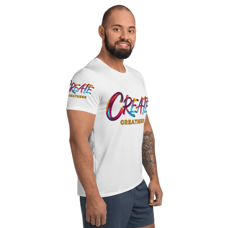Create Greatness Huge Print Athletic Tee product image (6)
