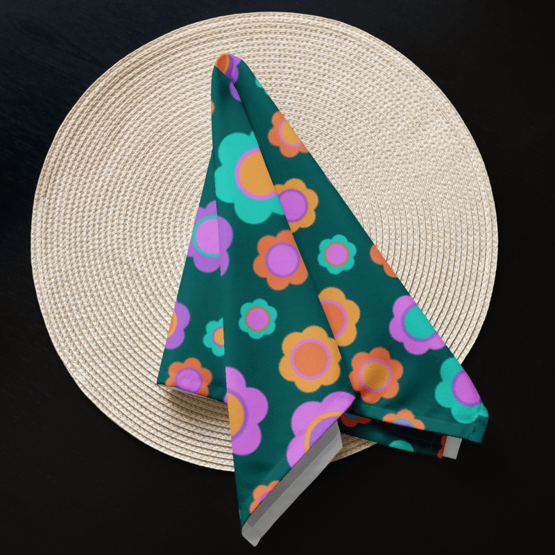 Set of Party Time! Flower Cloth Napkins product image (7)