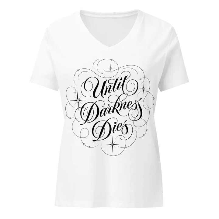 Until Darkness Dies (swirls design) Bella+Canvas Women's Relaxed V-Neck T-Shirt product image (25)