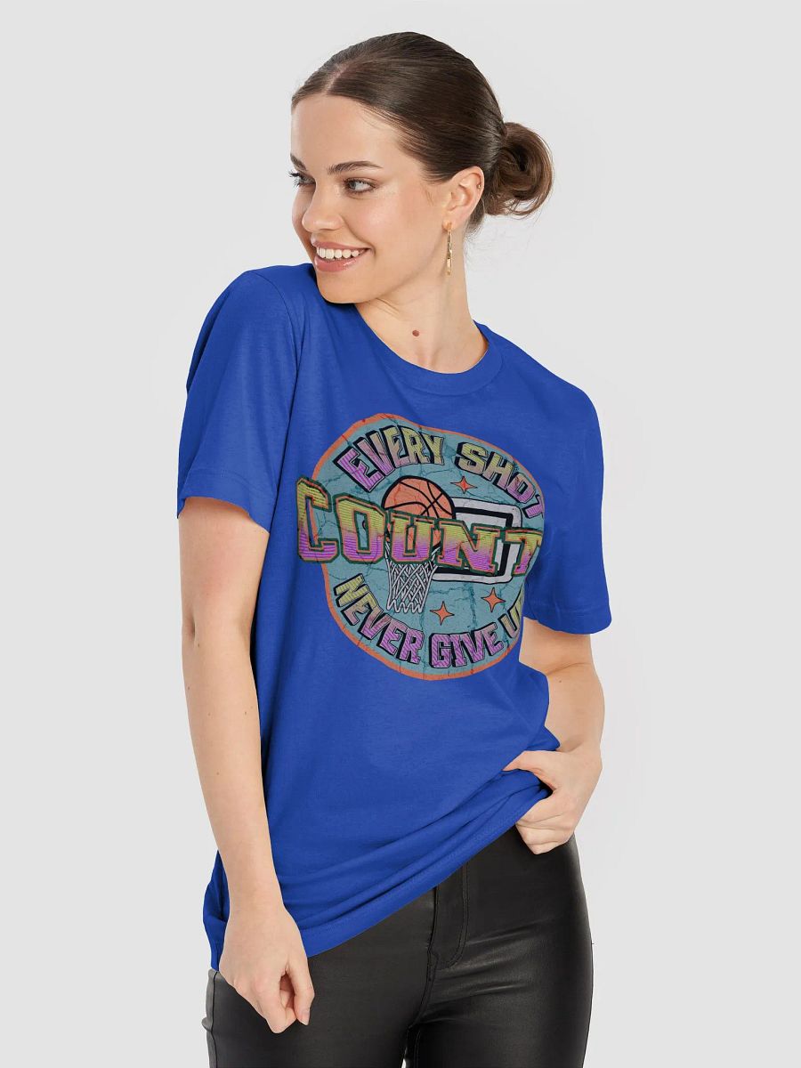 Every Shot Counts Basketball Motivational Circle T-Shirt product image (58)