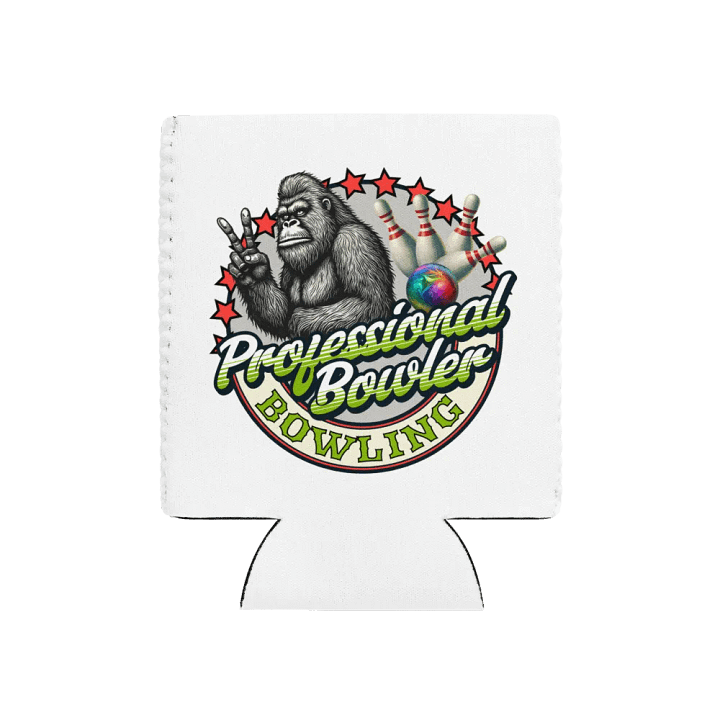 Professional Bowler Sasquatch Bowling Can Cooler product image (1)