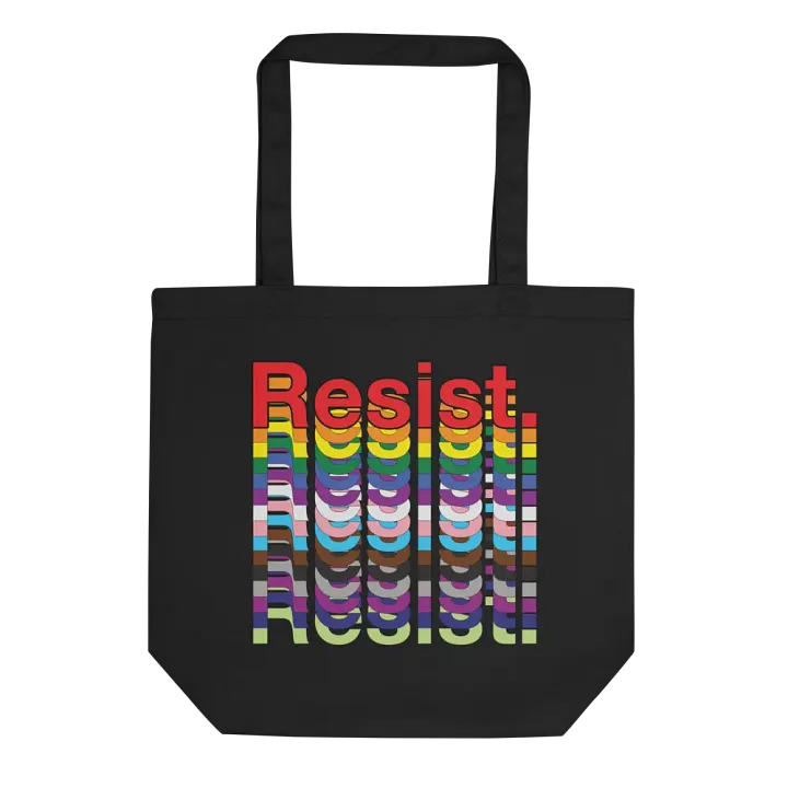 Resist - Rainbow Eco Tote Bag product image (1)