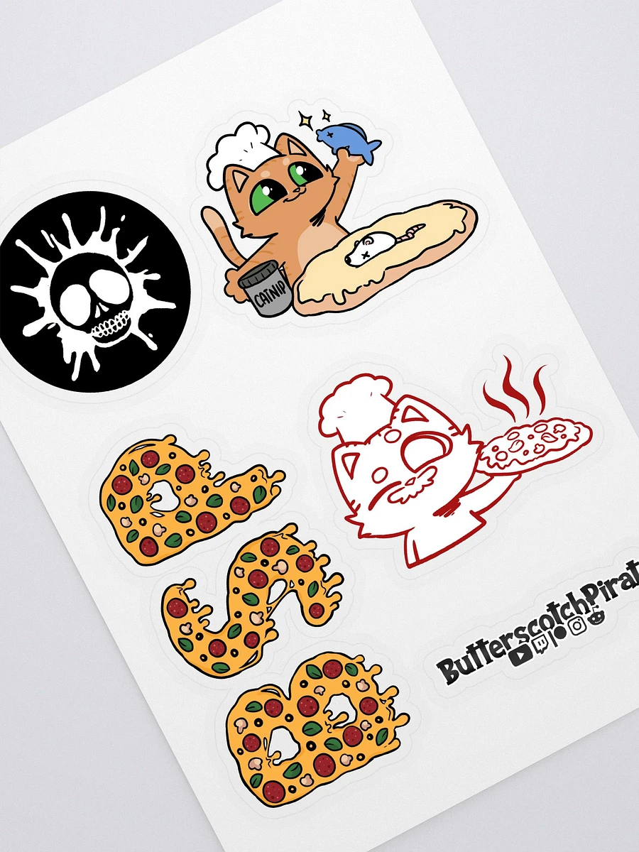 Cat Cookin' Sticker Pack (7 stickers) product image (1)