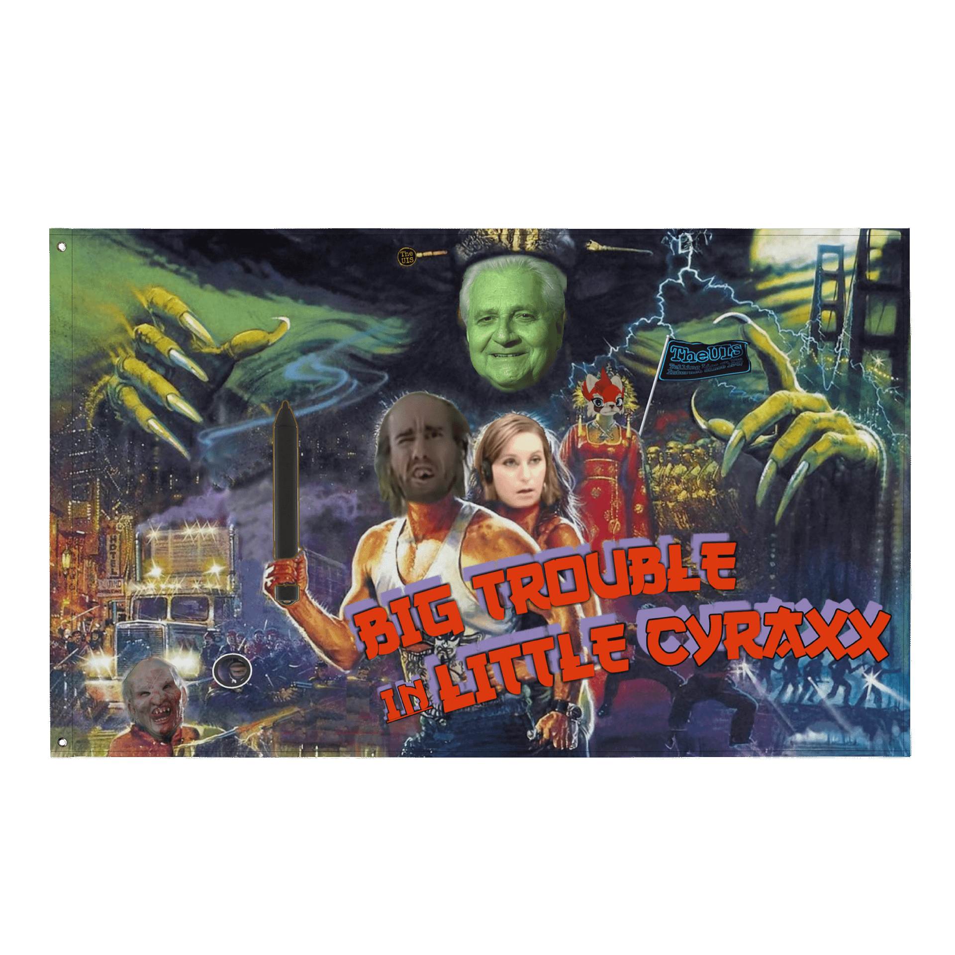 Big Trouble in Little Cyraxx - 34.5" x 56 Flag product image (1)