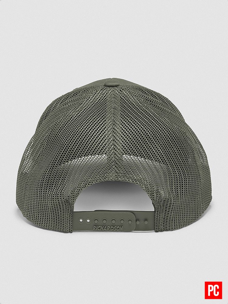 Plain Color Loden Snapback Mesh Trucker Hat product image (7)