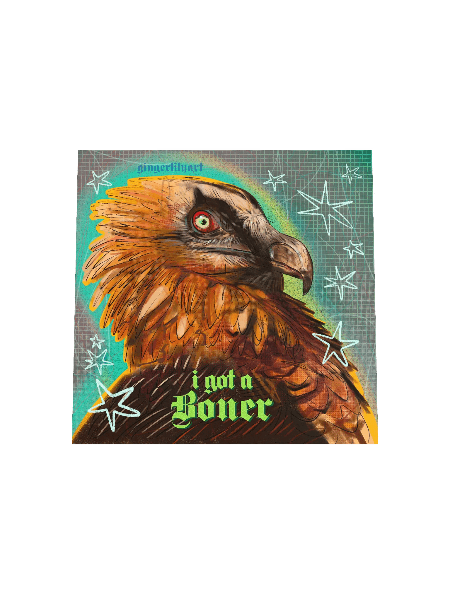 bearded vulture print product image (7)