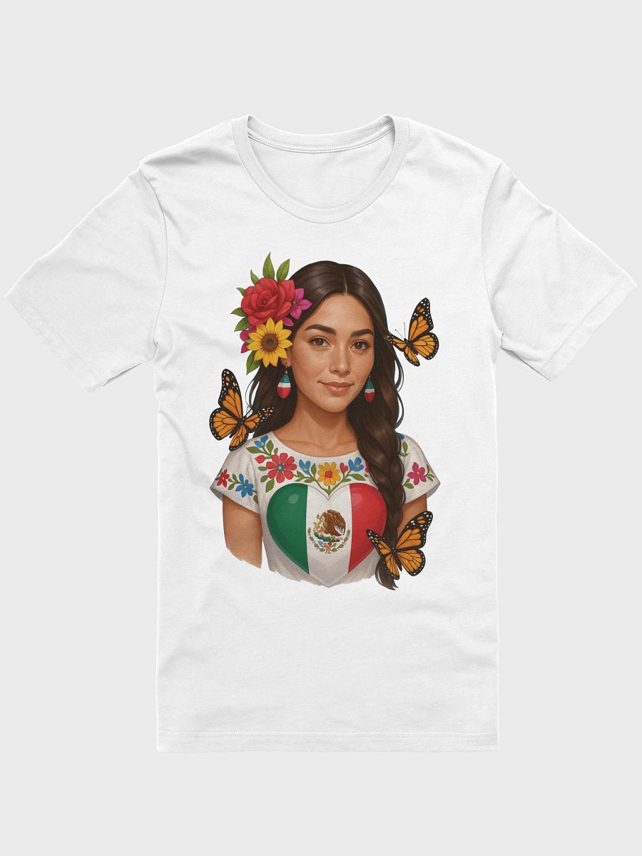 Mexico Floral Heart Embroidered T-Shirt product image (1)