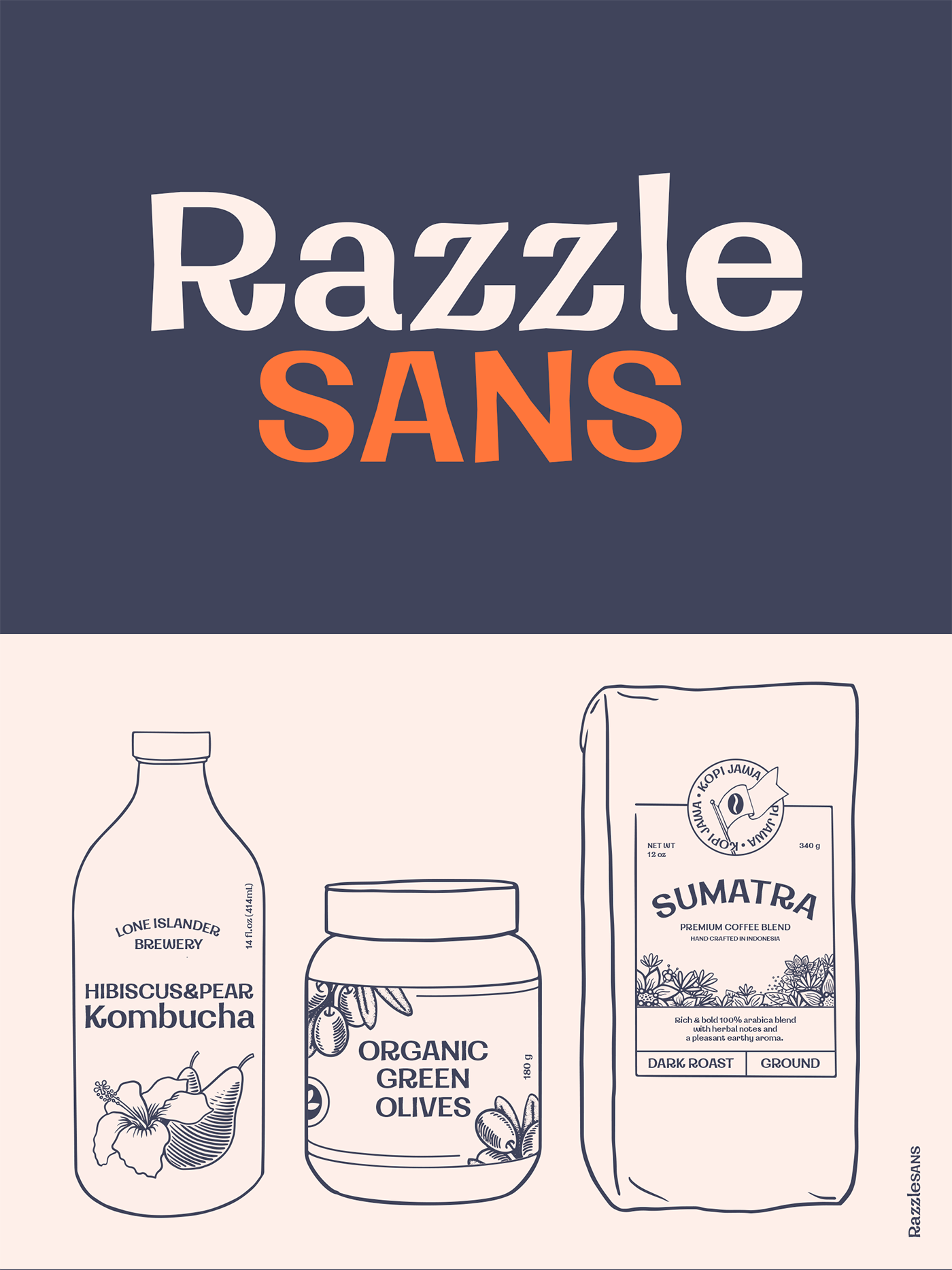 Razzle Sans | A Whimsical Sans Serif product image (1)