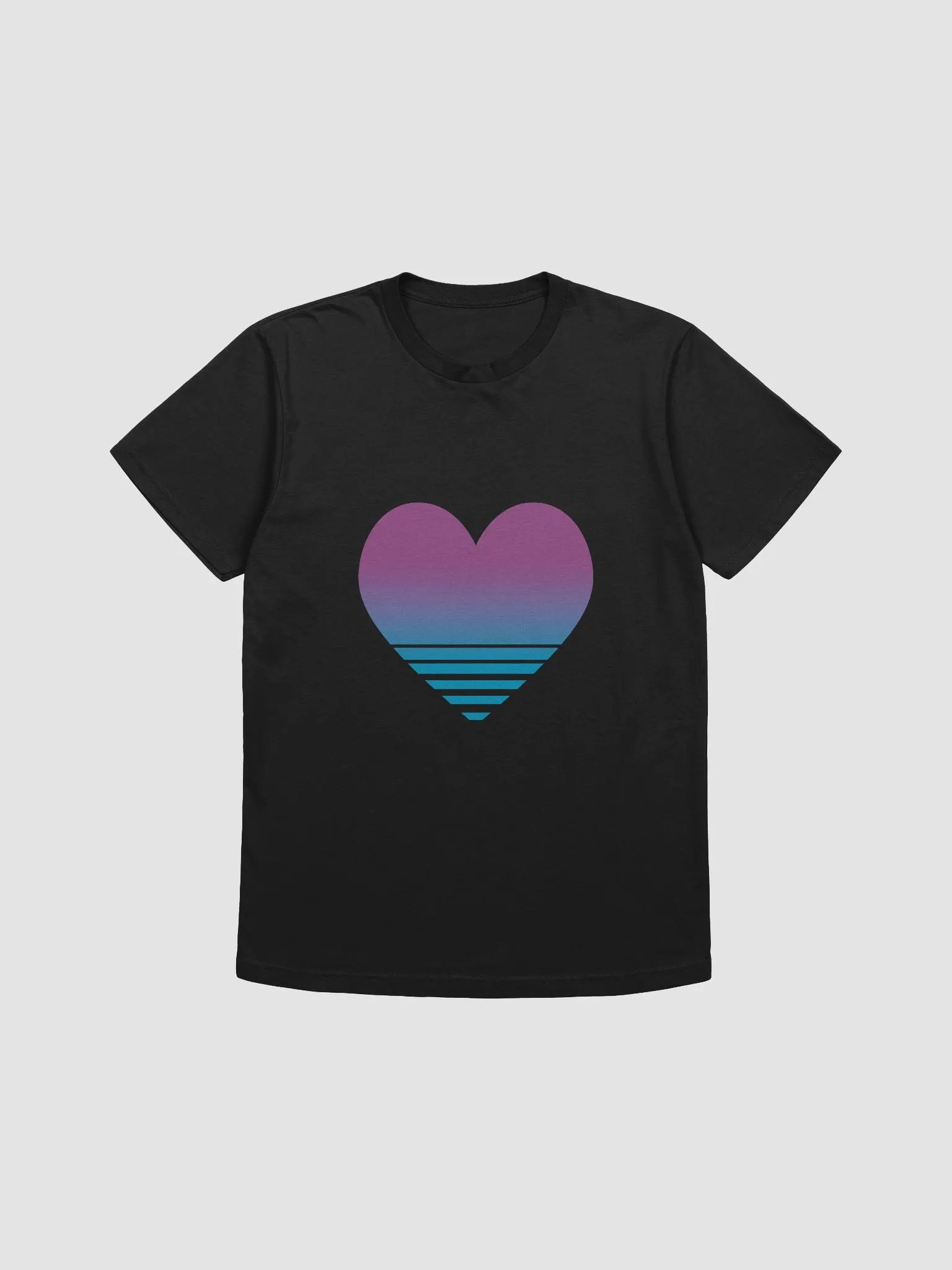 Vaporwave Heart Supersoft T-Shirt product image (4)